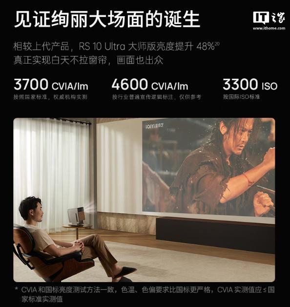 tra 大师版投影仪首销售价 11999 元pg电子免费模拟器游戏极米 RS10 Ul(图3)
